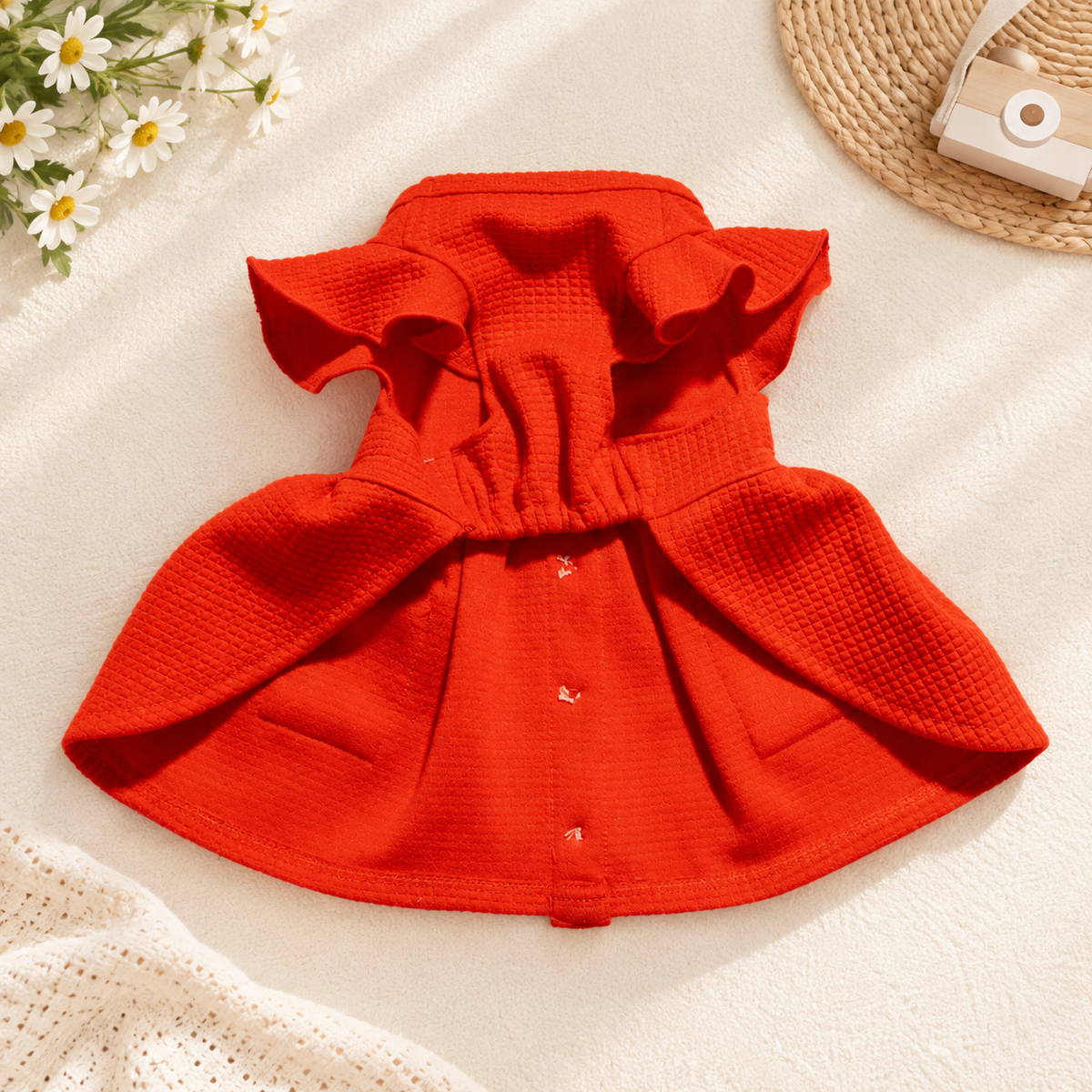 Sweet Citrus Ruffle Dog Dress
