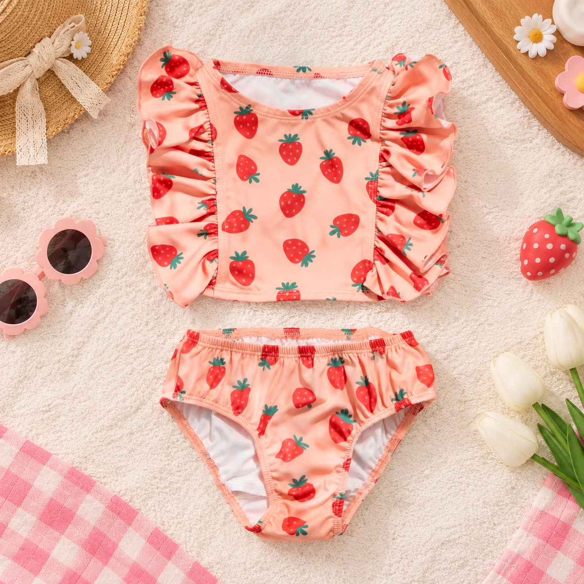 2-Pack Ruffle Dog Bikini Set