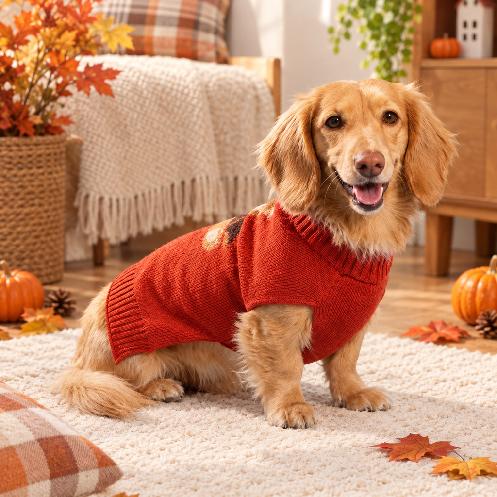 Teddy Bear Knit Pet Sweater