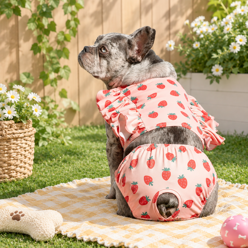 2-Pack Ruffle Dog Bikini Set