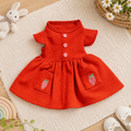 Sweet Citrus Ruffle Dog Dress