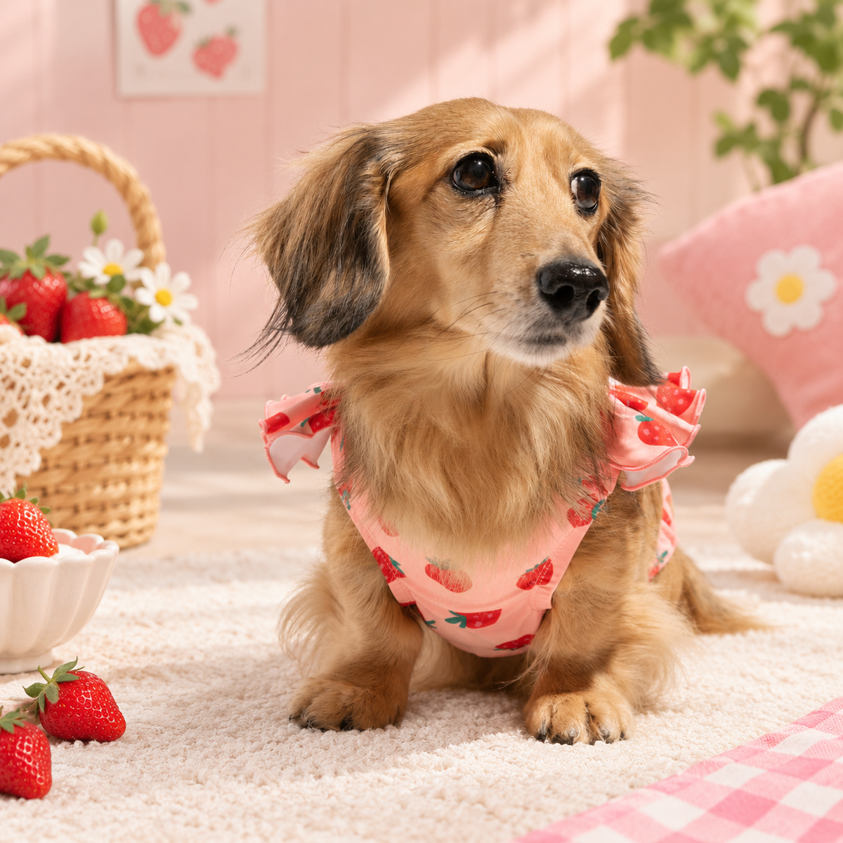 2-Pack Ruffle Dog Bikini Set