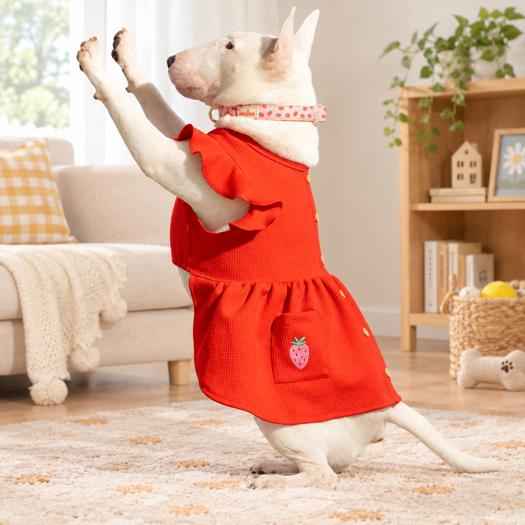 Sweet Citrus Ruffle Dog Dress